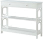 Convenience Concepts Omega 1 Drawer Console Table, White