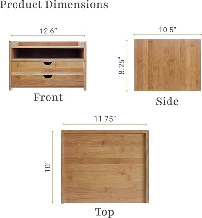 Prosumer's Choice 3-Tier Desktop Organizer, Desk Accessories - Letter Tray for Home or Office - Desk Organization with US Letter Paper Size Drawers for Folders, Mail Organizer, Document Holder