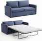 Queen Pull Out Sofa Bed, 2-in-1 Convertible Sleeper Sofa Couch with Memory Foam Mattress – Space-Saving Sofa Bed Queen for Living Room & Guest Room, Navy Blue