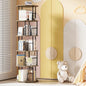 5 Tier Rotating Bookshelf, 360 Display Round Spinning Bookshelf Tower for Kids Room, Corner Shelf for Living Room, Office, Bedroom, Black