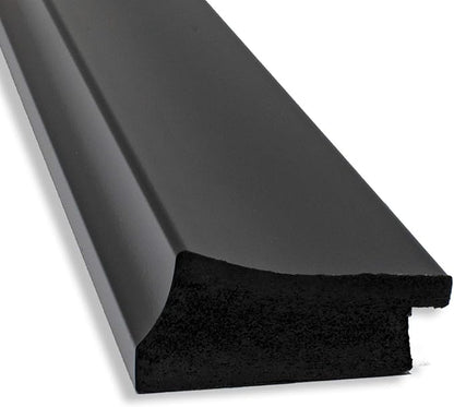 Amanti Art Black Bathroom Mirror for Over Sink, 28x34 Grand Black Rectangle Vanity Mirror, Large Casual Frame, Hangs Horizonally and Vertically, Bathroom Wall Decor, Beveled Edge