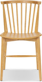 POLY & BARK Ligna Dining Chair Black – Mid-Century Inspired Chair with Sculpted Spindle Back – Solid American Walnut Frame and Engineered Wood Veneered Seat – Fully Assembled and Ready to Use
