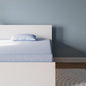 Signature Design by Ashley Twin Size iKidz 7 Inch Firm Gel Memory Foam Mattress with Stretch Knit Cover & Pillow Included, Blue Ocean, Fiberglass Free, Mattress in A Box
