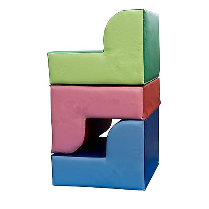 Children's Factory Library Chair, Blue, CF322-386, Flexible Seating Classroom Furniture, Kids Reading Nook & Playroom Chairs for Toddler Girls & Boys