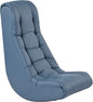 FDP Tufted Floor Rocker for Kids, Teens and Adults; Comfortable, Ergonomic Chair for Reading, Playing Video Games, or Watching TV - Powder Blue, 10488-PB