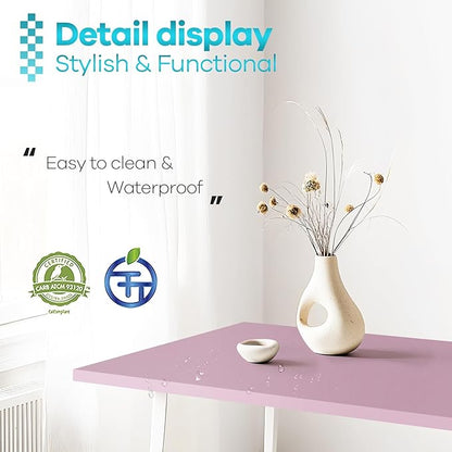 Kaboon 45x20 inch Table Top Universal, Solid One-Piece Desktop, Reversible Melamine Countertop, Double Desks, L-Desk DIY, Nostalgia Rose