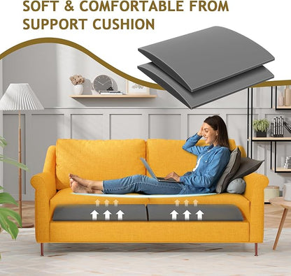 Couch Cushion Support for Sagging Seat Sofa Couch Supports for Sagging Cushions Curved High Density Foam Grey Pack of 2