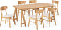 Christopher Knight Home Anthony Mid-Century Modern 7 Piece Dining Set, Light Beige and Natural Oak