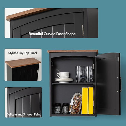 Bathroom Wall Cabinet 15 x 20 Inch Small Wall Cabinets Single Door Over Toilet Medicine Cabinet for Small Bathrooms