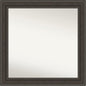 Amanti Art Brown Bathroom Mirror for Over Sink, 32x32 Shipwreck Greywash Square Vanity Mirror, Large Traditional Frame, Hangs Horizonally and Vertically, Bathroom Wall Decor, Non-Beveled Edge