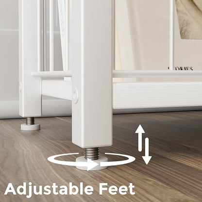 Narrow Side Tables Set of 2 with Magazine Holder, Skinny End Tables Perfect for Small Spaces, Space-Saving Design for Living Room, Bedroom, or Office, 7.1" D x 16.9" W x 23.6" H, White