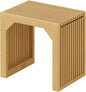 ROOMTEC 18" Dining Bench, Indoor Wood Bench for Entryway,Living Room,Kitchen and Bedroom (Nature, Small Bench)