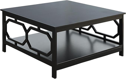 Convenience Concepts Omega Square 36" Coffee Table, Black