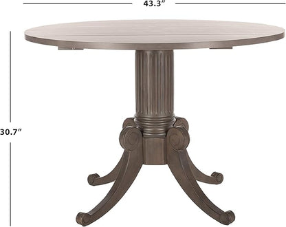 Safavieh Home Forest Traditional Grey Wash Drop Leaf Dining Table