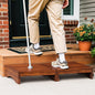 Wood Platform Step Stool, 23.6" Durable Mobility Stepping and Stair Assist Indoor & Outdoor for Adults & Elderly, Heavy Duty/Non-Slip Step Stool for Handicap, Bedroom, Kitchen