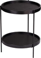 SEI Furniture Verlington End Table, Black