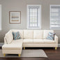 L-Shaped Sectional Sofa, Modern Sectional Couches Home Sofas for Living Room with Movable Chaise, Modular Living Room Sets Furniture for Apartment Bedroom & Office, White