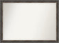 Amanti Art Brown Bathroom Mirror for Over Sink, 32x43 Bark Rustic Char Rectangle Vanity Mirror, X-Large Country Rustic Frame, Hangs Horizonally and Vertically, Bathroom Wall Decor, Non-Beveled Edge