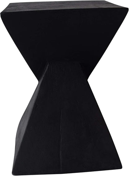 Christopher Knight Home Jerod Light-Weight Concrete Accent Table, Black