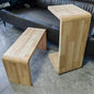 C Shaped End Table, Solid Wood C Side Table for Couch Sofa and Bed, Sofa Tables That Slide Under for Space Saving, Small Snack C Tables for Living Room Bedroom (H 27.2″ - Wood, 2)