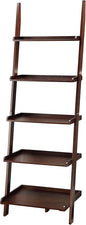 Convenience Concepts 5 shelves, American Heritage Bookshelf Ladder, Espresso, 72.75" x 25"