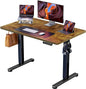 ErGear Height Adjustable Electric Standing Desk, 40 x 24 Inches Sit Stand up Desk, Small Memory Computer Home Office Desk with Two-Piece Desktop (Vintage Brown)