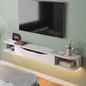 Floating TV Stand,47'' Wall Mounted TV Cabinet,Floating TV Console,Under TV Shelf with 1 Door and 2 Cabinets for TVs up to 55''(White)