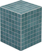 JONATHAN Y END2000A Callista 18" Modern Bohemian Ceramic Tiled Rectangle End Table, Side Table, Accent Table for Living Room, Bedroom, Teal Blue/White