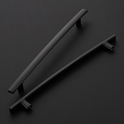 30 Pack Cabinet Handles 7.5" Hole Center - Curved Cabinet Pulls Black Drawer Pulls for Kitchen Cupboard Solid Hardware for Dresser Drawer Arch Hardware