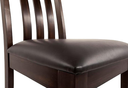 Signature Design by Ashley D596-01 Dining Side Chair, 0, Dark Brown