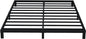 EMODA Queen Bed Frame No Box Spring Needed 6 Inch Heavy Duty Metal Platform BedFrame Queen Size with Steel Slats, Easy Assembly, Black