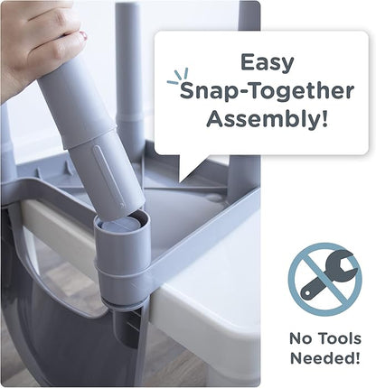Humble Crew Kids Dry Erase Plastic Table and 2 Set, White Table & Grey Chairs, 20 x 20 x 17inches, 12 x 11 x 18 inches