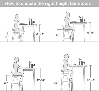 30 Inch Swivel Bar Stools Set of 4 with Backs Counter Height Industrial Metal Barstools Island Bar Chairs for Home Kitchen Dining Room (Swivel 30 inch, Distressed Gold Wooden)