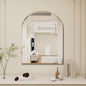 Arched Bathroom Mirror, 24X36 inch Arched Frameless Mirror, Arch Wall Mirror，Frameless Mirrors for Bathroom,Beveled Bathroom Mirror.