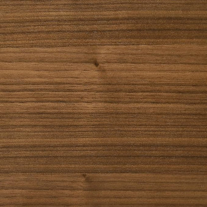 Armen Living Channell Mid Century Modern 7 Piece Walnut Wood Dining Table Set with Orange Fabric