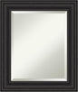 Amanti Art Black Bathroom Mirror for Over Sink, 26x22 Shipwreck Black Rectangle Vanity Mirror, Small Rustic Farmhouse Frame, Hangs Horizonally and Vertically, Bathroom Wall Decor, Beveled Edge