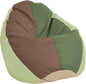 FDP SoftScape Dew Drop Bean Bag Chair with Supportive High-Back Design, For Kids, Teens and Adults, Alternative Seating for Dorms, Schools, Libraries, Daycares or Home - Earthtone