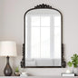 SHYFOY Antique Wall Mirror, Vintage Mirrors for Wall Decor, Baroque Decorative Mirror for Living Room Entryway Powder Room, Traditional Elegant Ornate Mirror, 31.5'" X 23.6'' Black-Gold