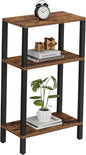 TUTOTAK Small Side Table, Narrow End Table, Skinny Sofa Table, Slim Nightstand, Couch Table, Living Room, Bed Room, Brown TB01BB077