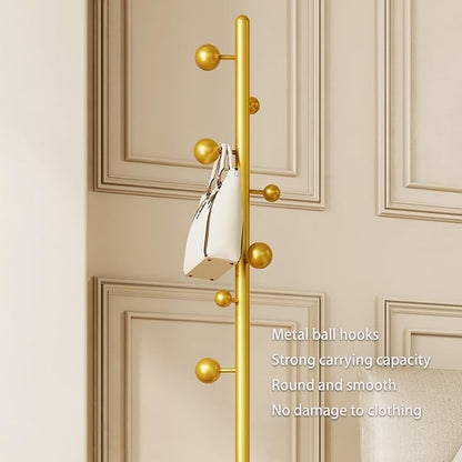 coat rack freestanding,coat rack stand with 7 Hooks and Metal Base for Bags, Hats.Coat Tree Coat Hanger Stand for Home Office Hall Entryway