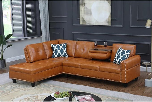Evan Sectional Sofa for Living Room, Apartment, Bedroom, Office