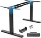 Huuger Dual Motor Electric Standing Desk Frame, Sit Stand up Desk Leg for 47.2” to 86.6” Desktop, Computer Desk Leg with Cable Tray, 3 Memory Height Presets, 2 Hooks, Black Frame Only