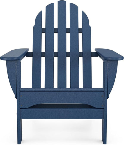 POLYWOOD AD5030NV Classic Folding Adirondack Chair, Navy