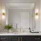 30x36 Inch Brass Bathroom Mirror for Wall, Aluminum Frame Rectangle Rectangular Vanity Mirror, Modern Large for Bedroom, Living Room, Horizontal or Vertical