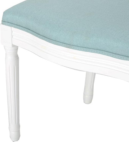 Christopher Knight Home Phinnaeus Fabric Dining Chairs, 2-Pcs Set, Light Blue