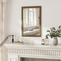 Axeman 24x36 Rectangular Wall Mirror, Decorative Bathroom Mirror, Traditional Vintage Wall Mounted Mirror with Beaded Frame for Accent Living Room Vanity Bedroom Entryway, Gold