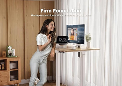 YDN Standing Desk with Drawers, Height Adjustable Desk 55 x 24 Inch, Electric Sit Stand Home Office, Natural