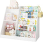 Lkeiyay Kids Bookshelf and Toy Storage,Nursery Bookshelf,Single-Sided Book Display with Storage,White