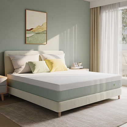 Novilla Twin XL Mattress,10 Inch Gel Memory Foam Mattress for Suppotive &Pressure Relieving, Medium Firm Feel in a Box,Bliss