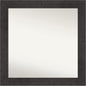 Amanti Art White Bathroom Mirror for Over Sink, 32x32 Ridge White Square Vanity Mirror, Large Traditional Frame, Hangs Horizonally and Vertically, Bathroom Wall Decor, Non-Beveled Edge from WI, USA